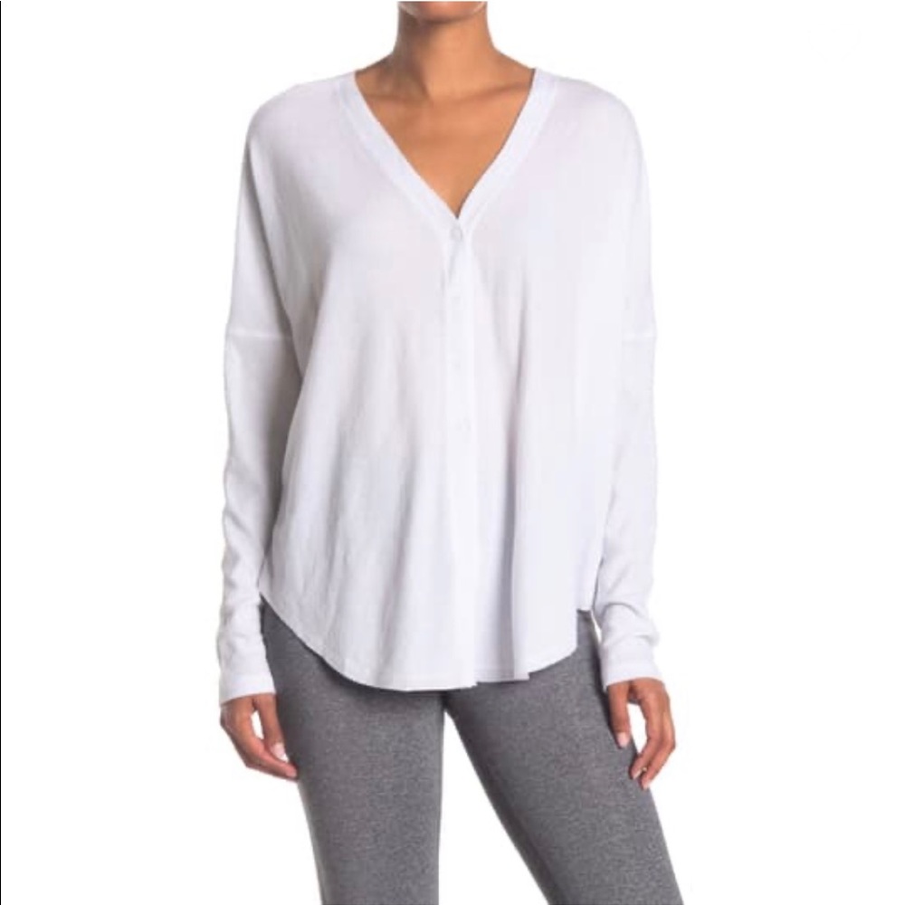X By Gottex White Thermal Button Tie Top Size XS